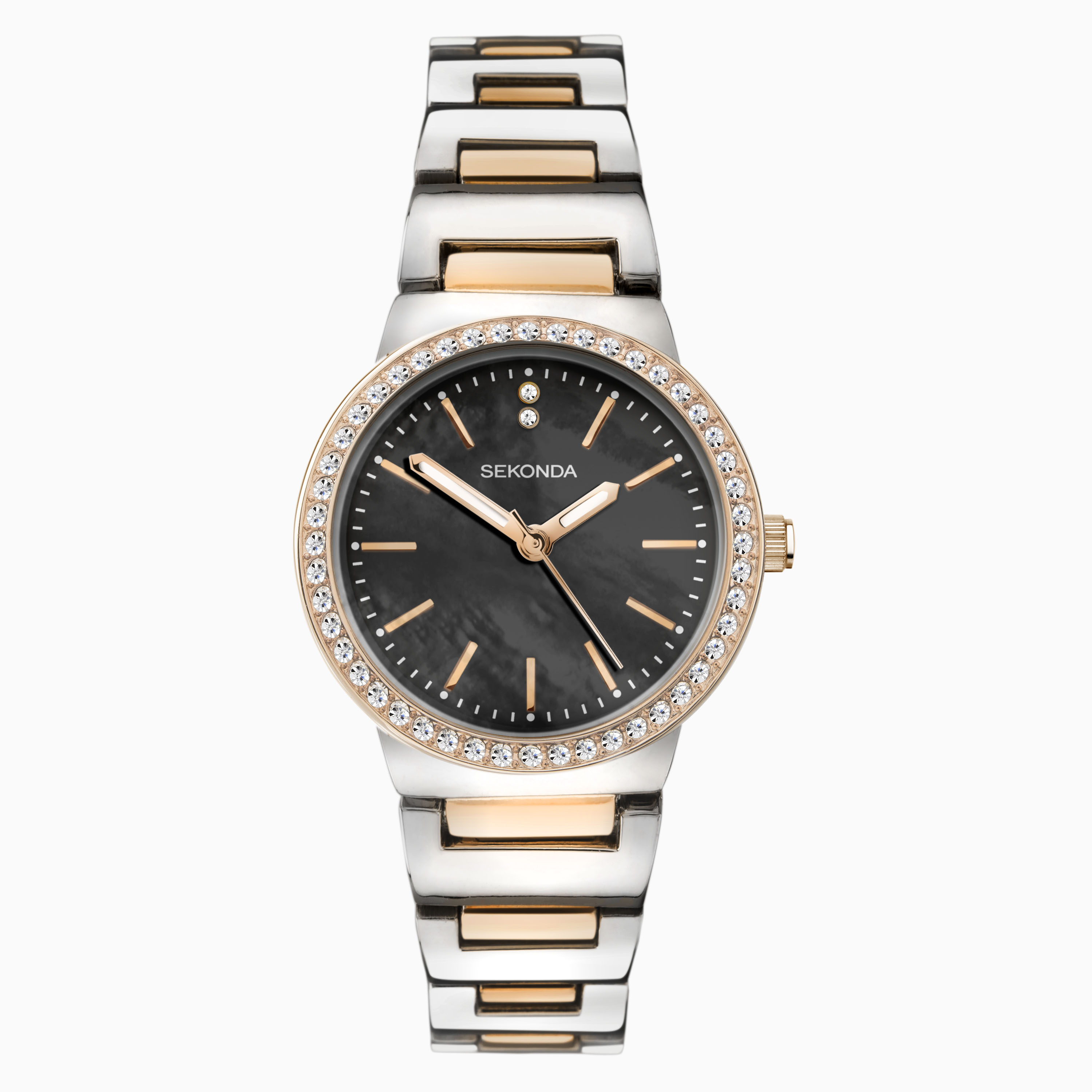 Sekonda Amelia Ladies Dress Watch 40493 Round Two Tone Alloy