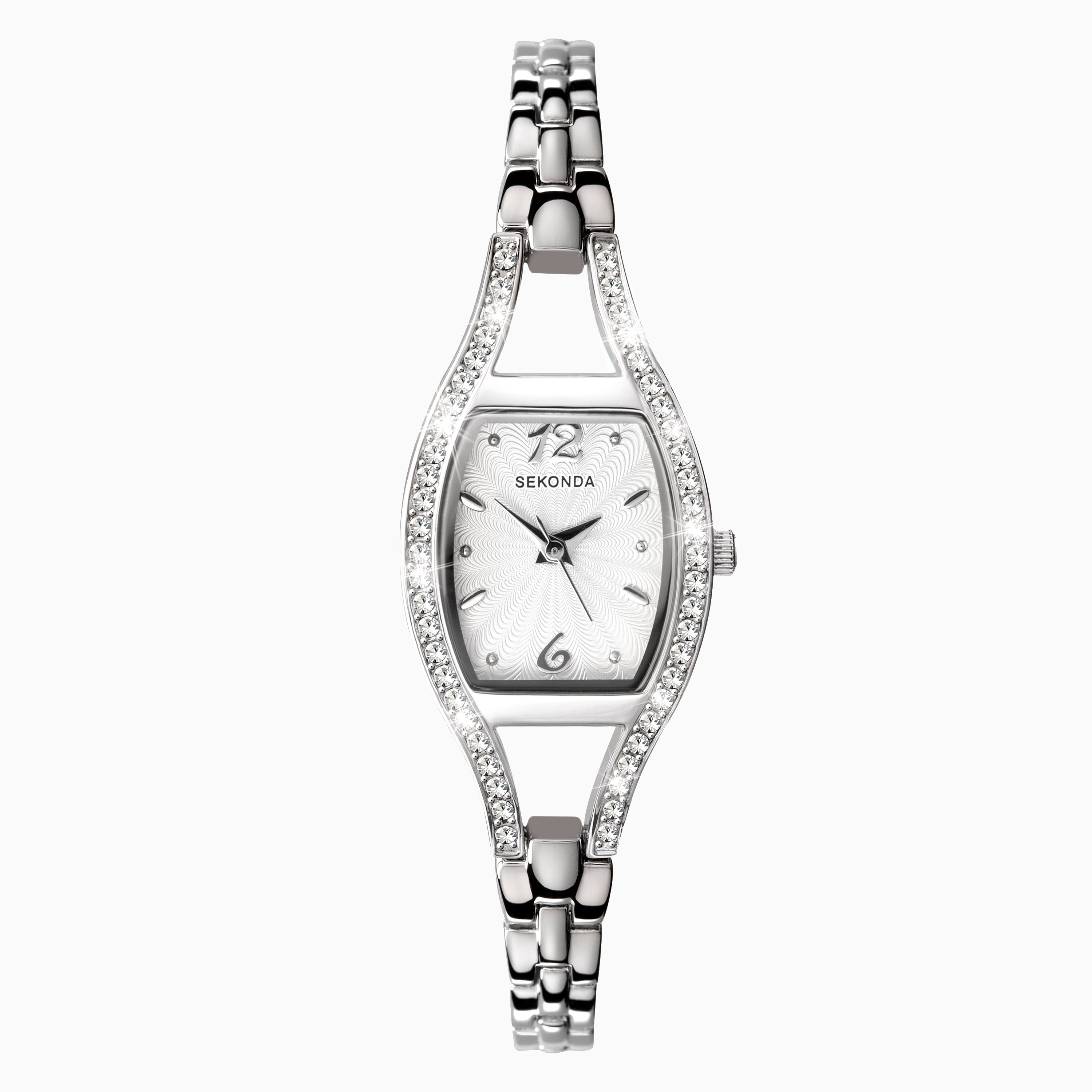 Sekonda Ladies Classic Watch 4474  Round  20mm  Gold Stainless Steel  Expanding Bracelet  White Dial  Sekonda