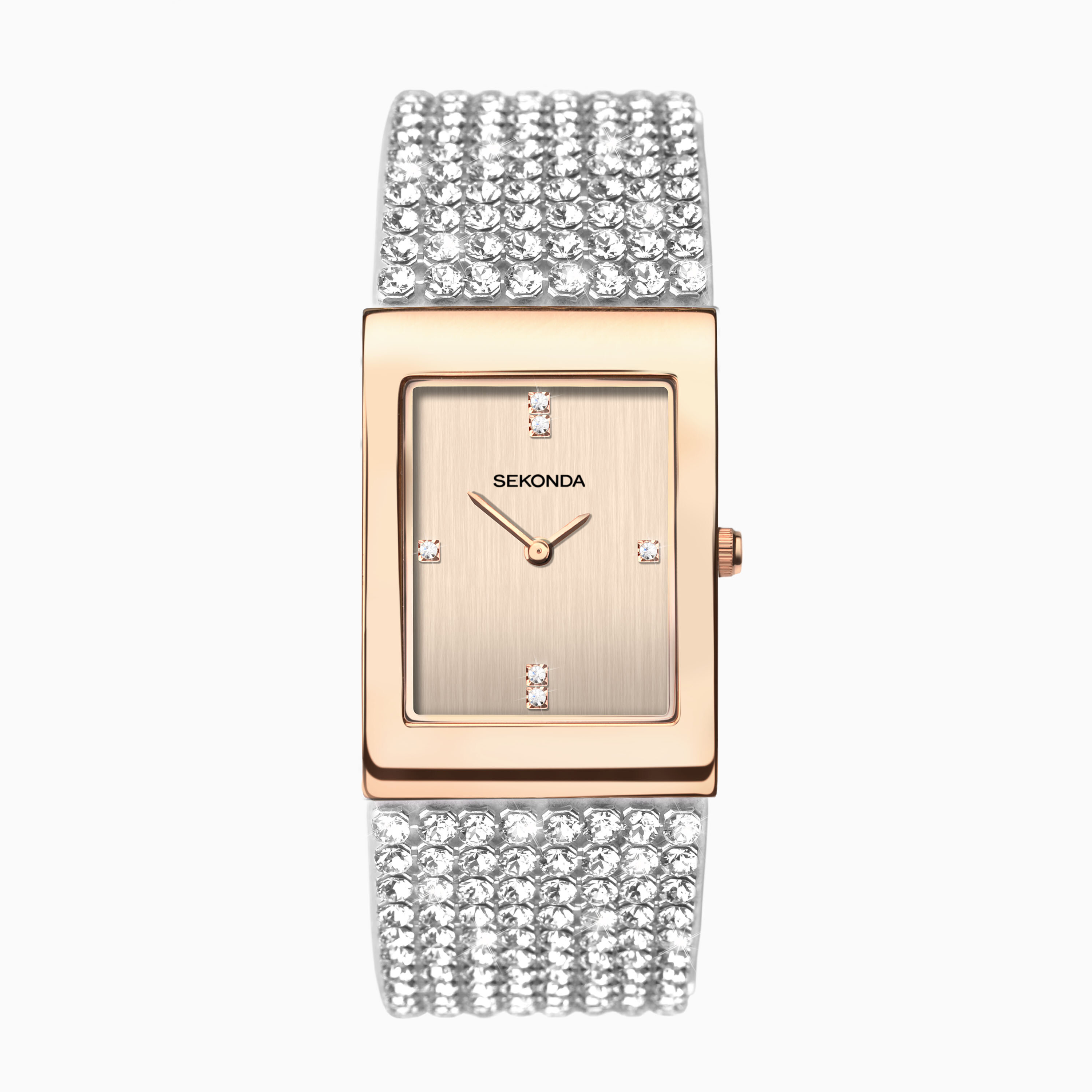 Seksy Ladies Watch | Rose Gold Case & Bracelet with Rose Dial | 40413